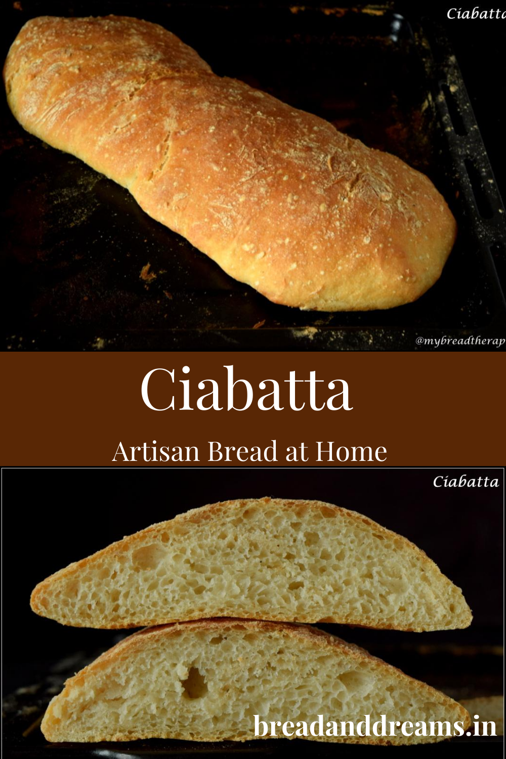 Artisan bread at home - Ciabatta
