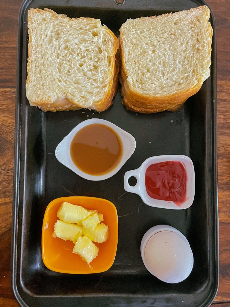 Sandwich Bread with accompaniments